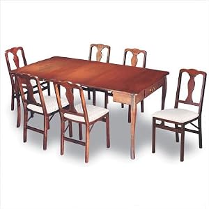 Traditional Expanding 7 Piece Dining Room Set in Cherry