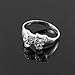 Women's 925 Sterling Silver High Polish Band Theater Acting Masks of Comedy and Tragedy Drama Ring