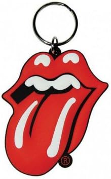 1art1 Rolling Stones Keychain Keyring for Fans - Tongue (2 x 2 inches)