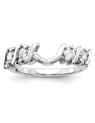 Ann Harrington Jewelry 14k White Gold 1/2 Ct Tw Diamond Ring Wrap