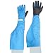 NSA G99CRBESHLGP Nylon Taslan and PTFE Shoulder Waterproof Safety Glove, Cryogenic, 26" - 27" Length, Large, Blue