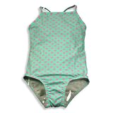 Girlfriends by Anita G. - Toddler Girls One Piece Swimsuit, Green, Fuschia