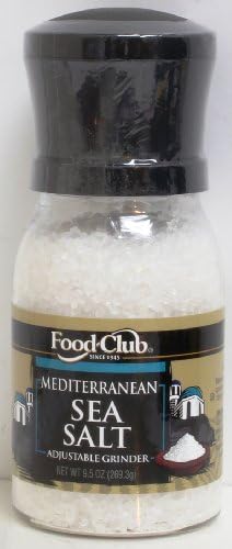 Mediterranean Sea Salt, 9.5-Ounce Grinders (Pack of 2) Food Club