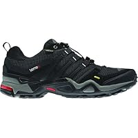 adidas Terrex Fast X GTX Hiking Shoe - Men's Solid Grey/Black/Vivid Red 8.5 by Adidas
