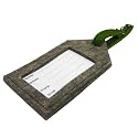 Felt Luggage Tag - Olive Green