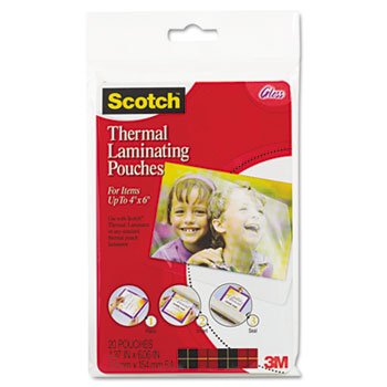 MMMTP590020-Scotch TP590020 - Photo size thermal laminating pouches, 5 mil, 6 x 4, 20/pack