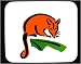 Decorated Mouse Pad with anteater, red, fox, animal