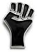 BLACK POWER Belt Buckle Salute Rap Hip Hop
