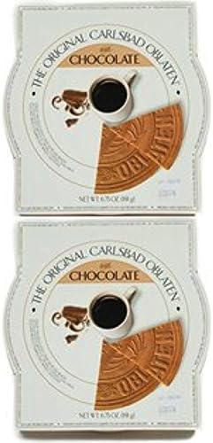 The Original Carlsbad Oblaten 6.75 Oz. Gift Tin (Pack of 2) (Chocolate)