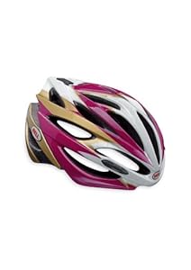 Bell Array Bicycle Road Helmet Fuchsia/Gold Leopard Medium (55 - 59cm / 21.75 - 23.25