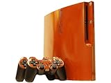 Sony PlayStation 3 Slim Skin (PS3 Slim) - NEW - CITRUS ORANGE system skins faceplate decal mod