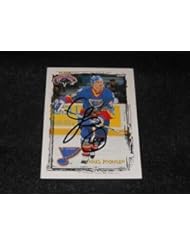 Collectibles: St louis Blues Chris Pronger Signed 1996/97 Fleer Autograph Card #114 TOUGH SR - city_liquidators