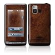 Dark Burlwood Design Protective Skin Decal Sticker for LG Dare Cell Phone