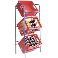 Axentia 251302 Kastenst�nder f�r 3 Kisten, blau