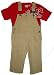 Boys Infant - 24 Months 2 Pc. Timberland Outfit Overalls and T-Shirt
