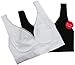 Delta Burke Soft Lightweight Seamless Comfort Bras Set of 2 - 36B Thru 44DD