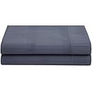 Calvin Klein Home Bamboo Flower Rhythmic Stripe Sheeting Pair Standard Pillowcase, Hyacinth