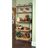 Leaf Five Tier Baker's Rack by Stone County Ironworks
