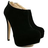 Stiefeletten Ankle Boots Stiletto Absatz Schwarz Gr 39
