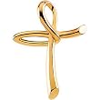 14K Yellow Gold Cross Pendant