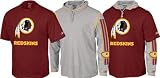 Washington Redskins -Burgundy/Gray- Hoodie Tee Combo