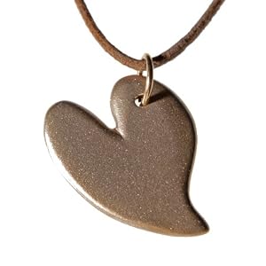 Lovebird Peace Bronze Pendant Necklace on Adjustable Natural Fiber Cord - Cast From Disarmed Nuclear Weapon Systems [Jewelry]