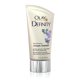 Olay Definity Illuminating Cream Cleanser, 5-Fluid Ounce (150 ml) (Pack of 2)