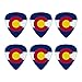 Colorado State Flag Novelty Guitar Picks Medium Gauge - Set of 6