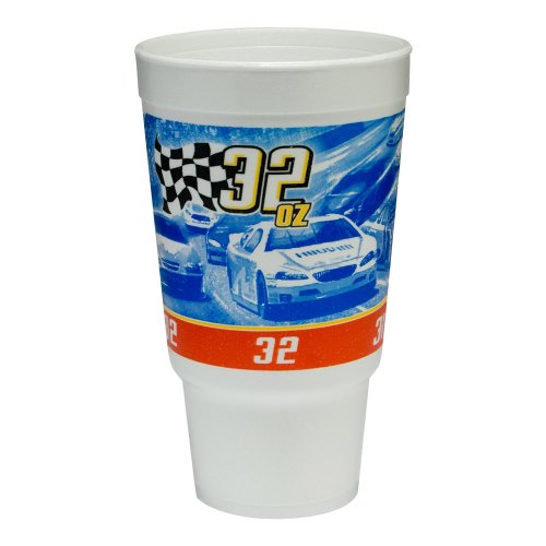 Dart 32AJ20RPM 32-Ounce Flush Fill Capacity 7.1 Inch Height RPM Stock Print Foam Cup 16-Pack (Case of 25) On Sale