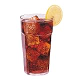 Laguna 6 Pack 22 Ounce Capacity Drinkware Tumblers - Break, Scratch, Stain Resistant - Commercial Dishwasher Safe - Clear Color