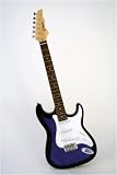  : Crescent 39" Transparent Blue Electric Guitar with Accessories