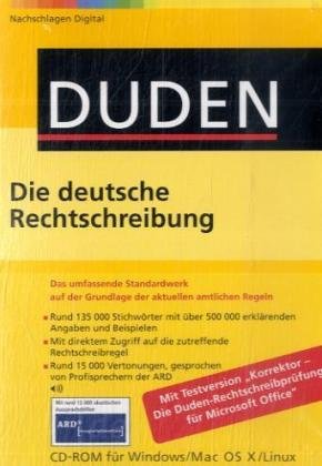 Duden 01. Die deutsche Rechtschreibung.  Office-Bibliothek. CD-ROM für Windows, Mac OS X und Linux