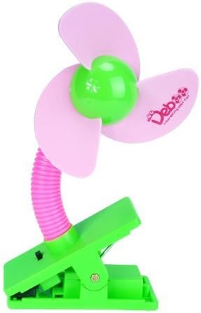 Baby Pushchair, Cot,Buggy & Pram Mini Safety Clip-on Fan (Pink) by Bongte
