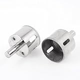 uxcell ホールソー　マーブルガラス穴カッター　金属　シルバートーン　55mm　簡単に扱い