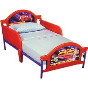 Disney Pixar Cars Toddler Bed with Bed Rails