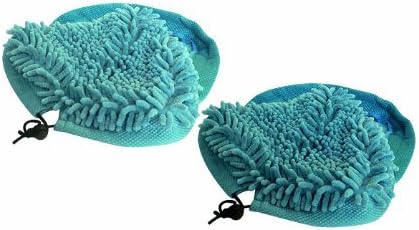 2 X Microfiber Blue Coral Pads to fit 5 In 1 X 5 H20 Steam Mop