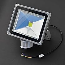 Big Sale Ledwholesalers Motion and Photo Sensor Floodlight, 30 Watt Led, Cool White, 120v Ac, with 3 Feet Cable, 3707wh