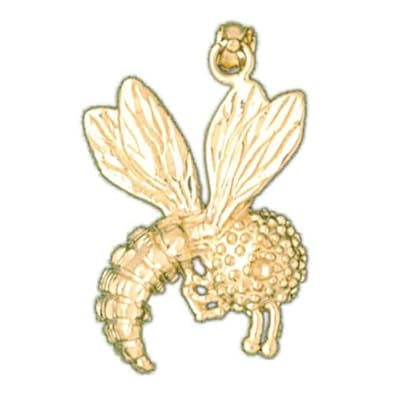 Cheap Girls Jewelry Dazzlers Solid 14k Gold Bee Charm Pendant Available in three colors from jewelsberry (weights: 3.9 grams only) For Sale