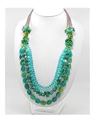 Jade Necklace In Sterling Silver