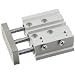 SMC MGP Series Aluminum Air Cylinder with Guide Rod Plate, Ball Bushing Bearing, Compact, Double Acting, Switch Ready, Cushioned