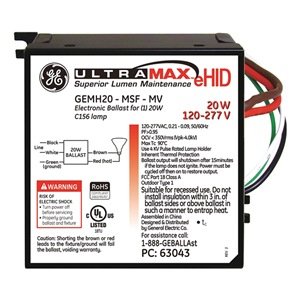  Ballast, Electronic, 20W, Prog Start 