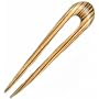 Baerreis Original Design Hair Fork "Rosebud" Style Natural Exotic African Zebrawood Wood