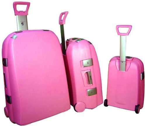 Heys Usa Athena TSA 3-Piece Hardside Luggage Set (Fuschia)