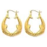 10k Dolphin Earrings