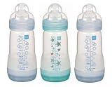 Sassy Baby's Mam 9 oz Bottle for Boy, 3-Pack