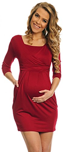Happy Mama. Womens Maternity Jersey Dress Easy Breastfeeding 50% OFF. 252p