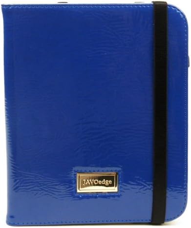 JAVOedge Bold Folio Case w/ Hand Strap Case for the Barnes &amp; Noble Nook Simple Touch / with GlowLight (Cobalt Blue) - Latest Generation