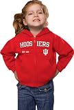 Indiana Hoosiers Toddler Red Team Fleece Full Zip Hooded Sweatshirt