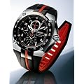Seiko Men's SNAE07 Polyurethane Quartz Watch with Black Dial