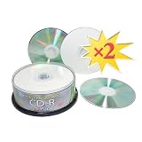 Buy 2 Pack!! New music.Pro White Inkjet-Printable CD-R Blank Media 52X 80-Minute 700MB by Storage & Media